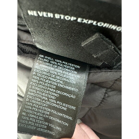 The North Face MOSSBUD REVERSIBLE FULL ZIP JACKET Girls (XS 6) Black - Picture 4 of 9